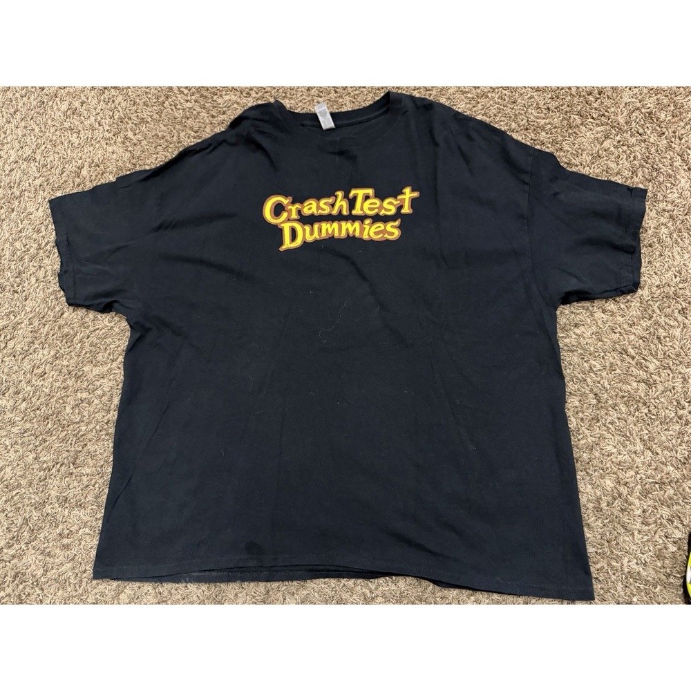 Crash Test Dummies 2023 Jingle All The Way Tour T-Shirt Black Mens Size 4XL